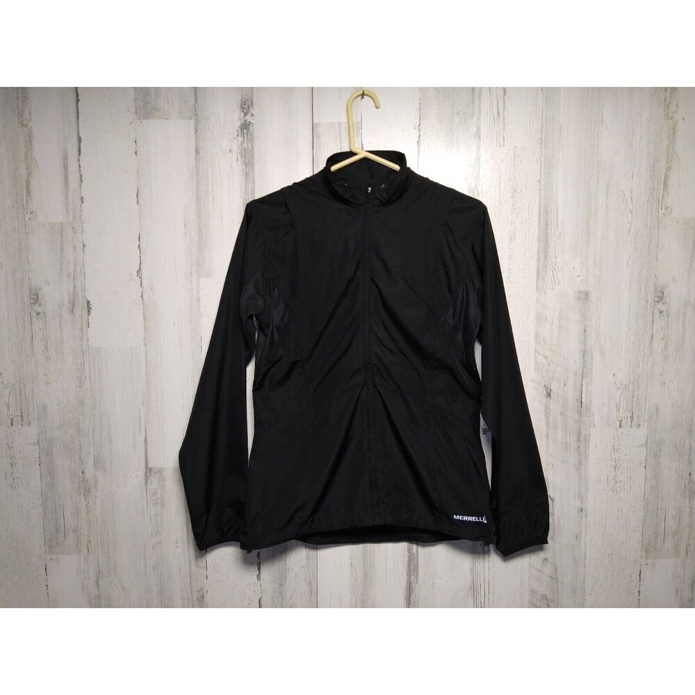 Merrell Women's Black Full Zip Lightweight Athletic Aeroblock Jacket Sz S
